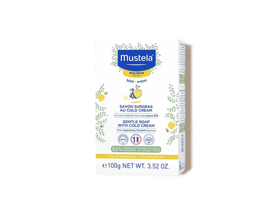 mustela-sapone-nutriente-alla-cold-cream-100g-pelle-secca-neonato image 1
