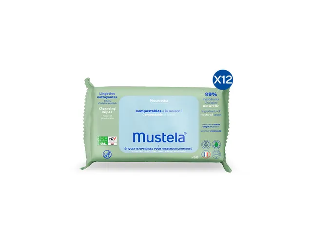 mustela-salviette-compostabili-profumate-x12 image 1