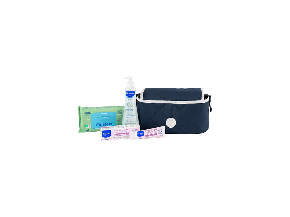 mustela-organizer-passeggino-con-pasta-cambio-50ml-salviette-fluido-300ml image 2