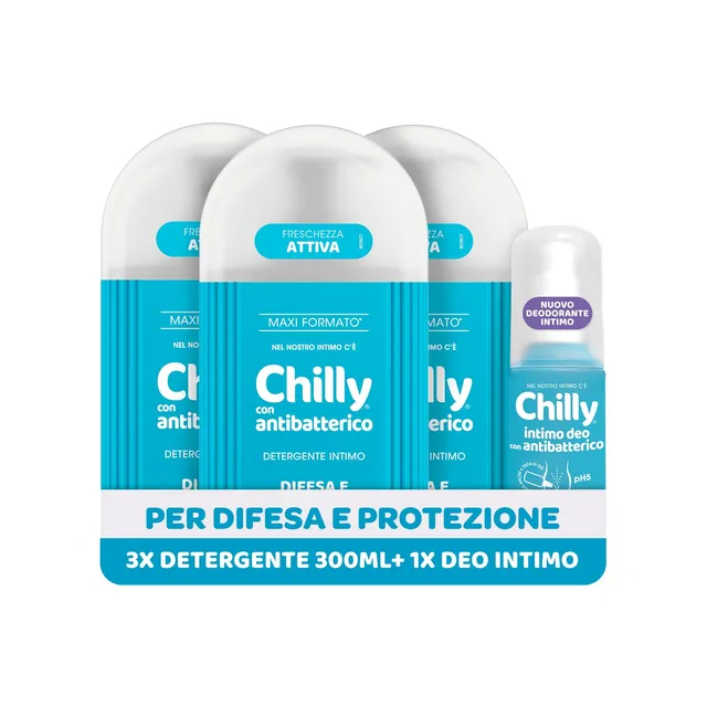 chilly-delicato-antibatterico-3x300ml-deodorante-intimo-50ml image 1
