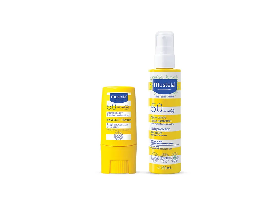 mustela-kit-sole-stick-solare-spf50-spray-latte-solare-200ml-spf50 image 1