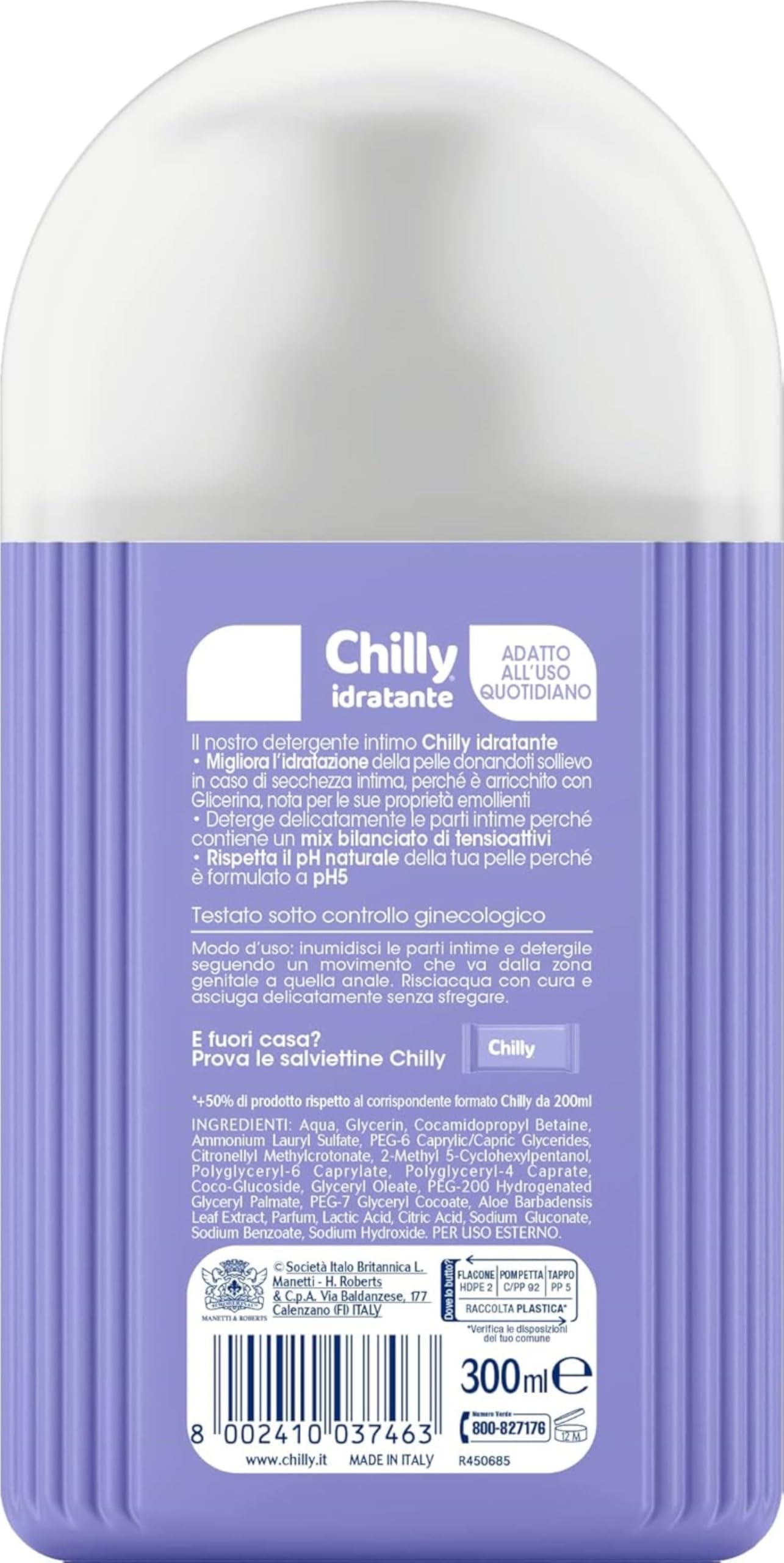chilly-detergente-intimo-idratante-glicerina-ph-5-300-ml image 2