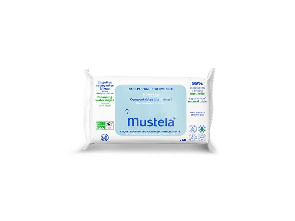mustela-salviette-compostabili-all-acqua-senza-profumo-fibra-lyocell image 1