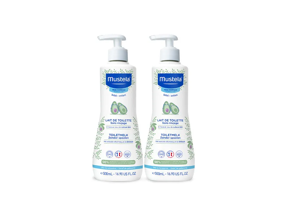 mustela-latte-di-toilette-500ml-x2-detergente-senza-risciacquo image 1