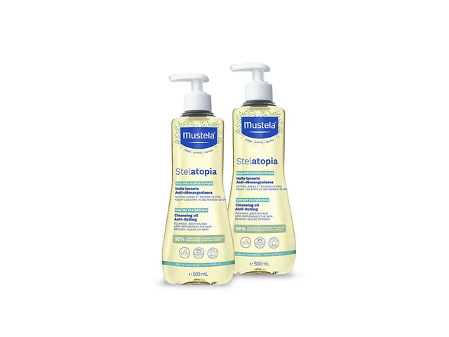 mustela-stelatopia-olio-bagno-500ml-x2-special-pack-atopica image 1
