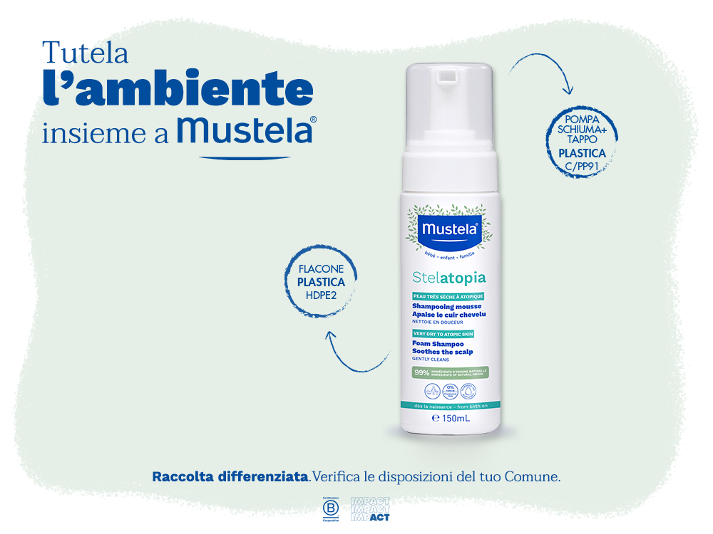 mustela-stelatopia-shampoo-mousse-cuoio-capelluto-atopico-neonato image 4