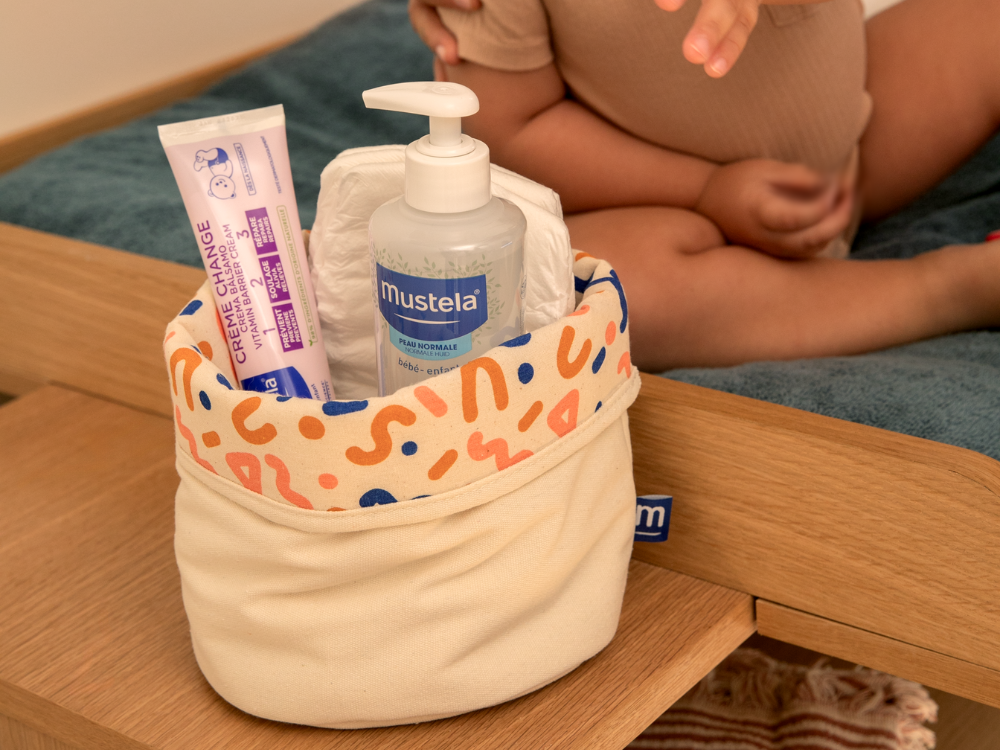 mustela-panier-cesto-organizer-bambino-cotone-riciclato image 3