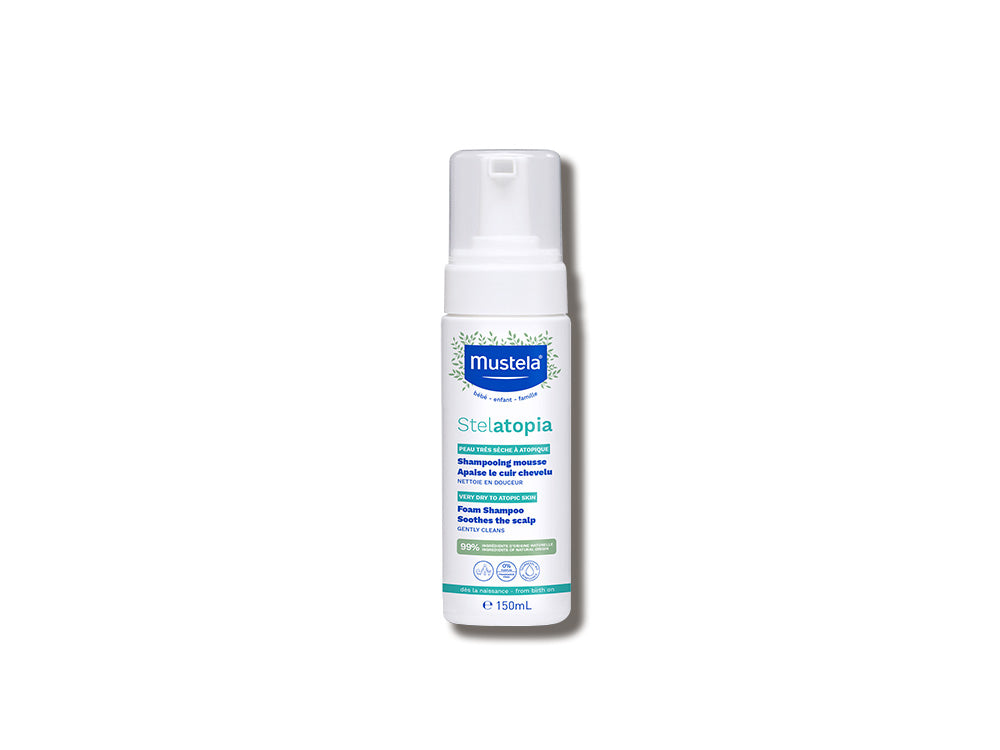 mustela-stelatopia-shampoo-mousse-cuoio-capelluto-atopico-neonato image 1