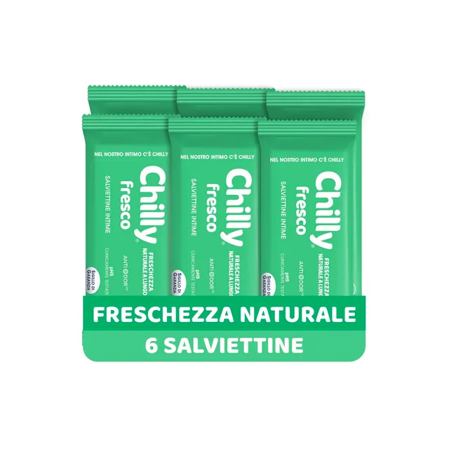 chilly-salviettine-delicate-fresco-6-pz-ph-5-mentolo image 1