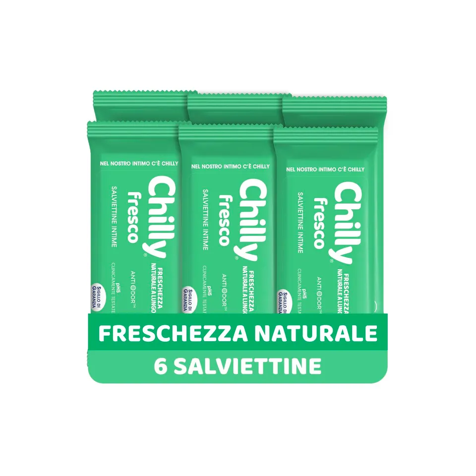 chilly-salviettine-delicate-fresco-6-pz-ph-5-mentolo image 1