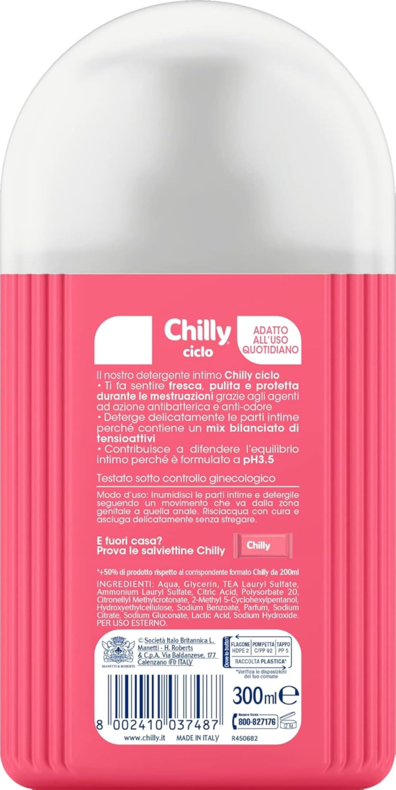 chilly-detergente-intimo-ciclo-300-ml-ph-3-5-anti-odor image 2